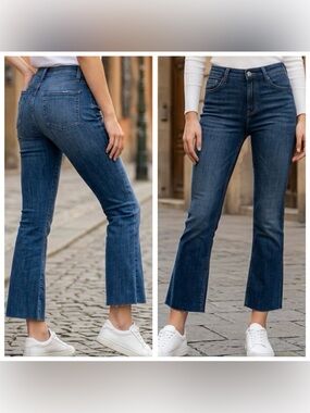Morrison Denim Women’s Sz 29 Starlet Boot mid rise Crop in Night Moves